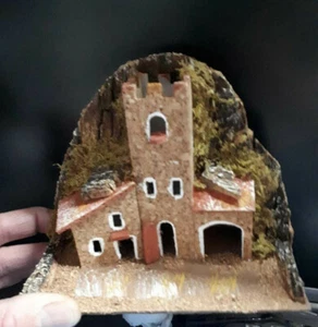 MINIATURA PRESEPE elementi case: castello torri alto 13 cm MINUTERIE NATALIZIA - Imagen 1 de 1