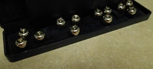 Vtg Reed & Barton Apple Place Card Holders Set of 12 Silver Plated - Picture 1 of 5