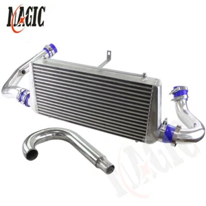 Intercooler + Pipe Kit For Mitsubishi Lancer EVO 7 8 9 4G63 CT9A 2.0L 01-05 Blue - Picture 1 of 9