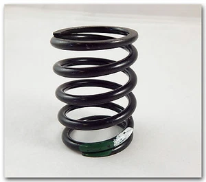 S&W MOTORCYCLE SHOCK ABSORBER LOWER SPRING STROKER / STREET STROKER GREEN/WHITE - Bild 1 von 2