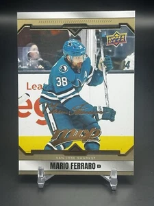 2024-2025 Upper Deck MVP Gold Scripts Mario Ferraro #74 San Jose Sharks - Picture 1 of 2