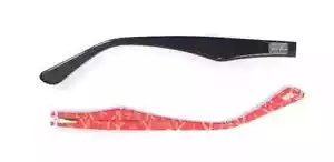 Ray Ban 5206 - Aste di Ricambio - Nero Lucido/Testo Bianco Rosso - Bild 1 von 1