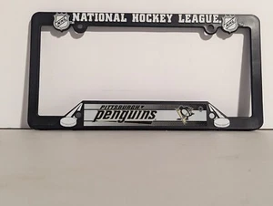 Marco de matrícula de plástico Pittsburgh Penguins, negro - Imagen 1 de 2