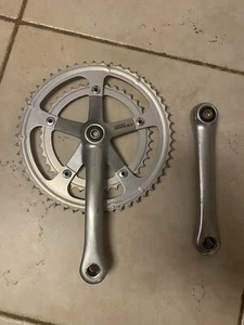 SHIMANO RX100 CRANKSET 170 MM DOUBLE 53-39 TOOTH MODEL A551 Silver - Picture 1 of 5