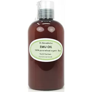 AUSTRALIAN EMU OIL 100%PURE EMU OIL FRESH BY DR.ADORABLE 8 OZ FREE SHIPPING - Picture 1 of 5