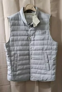 2250$ BRUNELLO CUCINELLI MENS LIGHTWEIGHT OUTWEAR DOWN VEST SZ:US L/52 EU - Picture 1 of 21
