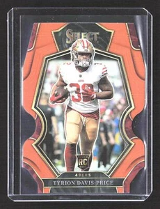 Panini Select #187 2022 Tyrion Davis-Precio naranja Prizm troquelado #/199 - Imagen 1 de 2