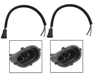 Wire Pigtail Male Extension H8 Two Harness Fog Light Bulb Plug Socket Connector - Picture 1 of 5