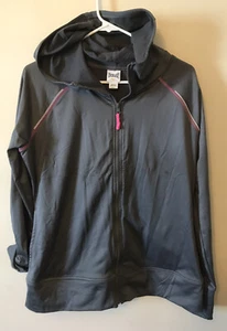 Everlast Women’s Full Zip Hoodie Sweatshirt Gray Size XL Long Sleeve Training - Picture 1 of 7