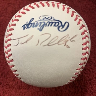 Josh Reddick Firmado OML Béisbol - Guante de Oro MLB Serie Mundial Autógrafo Astros Foto 1 de 4