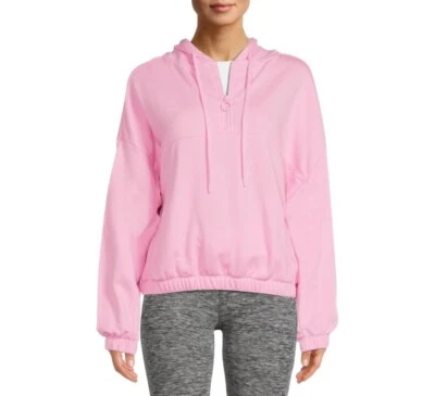 Sudadera con capucha manga larga Avia de moda con media cremallera talla L 12-14 rosa  Foto 1 de 4