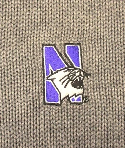 ¡NUEVO! SUÉTER NORTHWESTERN WILDCATS 1/4 CON CREMALLERA 100% ALGODÓN Talla GRANDE, L - Imagen 1 de 5