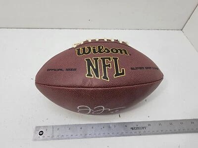 JULIUS THOMAS SIGNED AUTOGRAPHED FOOTBALL DENVER BRONCOS JAGUARS DOLPHINS JSA - Image 1 of 4