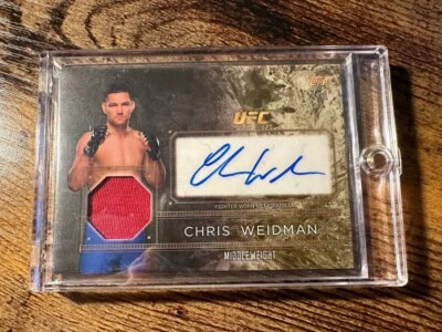 Chris Weidman 2016 UFC Top Of The Class Auto Relic 1/1 - Image 1 of 3