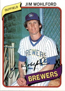 1980 Topps #448 Jim Wohlford - NM-MT