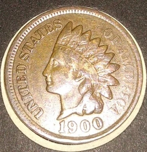 1900 Indian Head Penny - Very Good - SKU 500346 - Picture 1 of 2