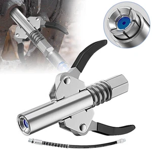 17000 Psi Stainless Steel Double Handle High Pressure Grease Gun Coupler Lock #T - Picture 1 of 11