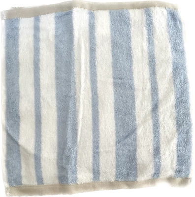Martha Stewart 系列 100% 棉条纹航海毛巾 - 冷冻池塘 — 第 1/3 张图片
