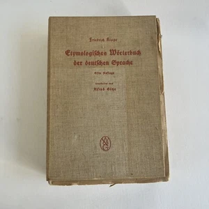 Antique 1930 Kluge Etymological Dictionary of the German Language 9 Vol. Set - Imagen 1 de 18