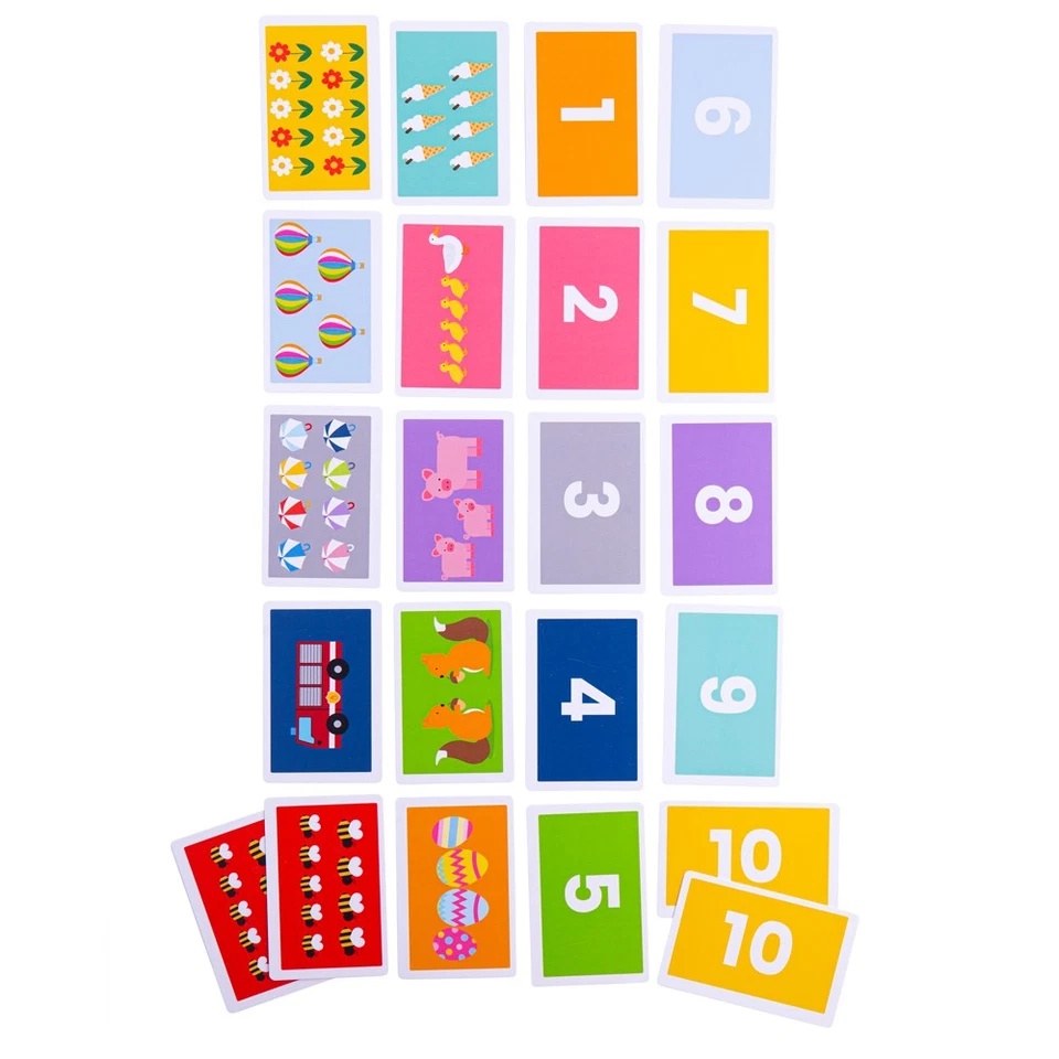 Bigjigs Toys 1-10 Snap - Colorido juego de cartas para niños Foto 1 de 1