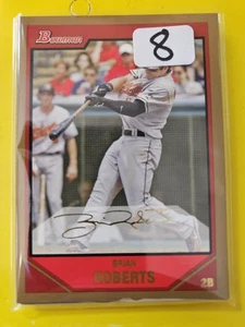 (8 Card Lot) 2007 Bowman Gold #64 Brian Roberts - Baltimore Orioles - Picture 1 of 1