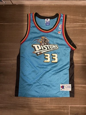 Camiseta De Colección Campeón Azul NBA Detroit Pistons Isiah Thomas Juvenil Grande 14-16 Foto 1 de 4