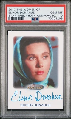 2017 Star Trek 50th Anniv Autograph Elinor Donahue Limited Auto PSA 10 Gem Mint - Image 1 of 2