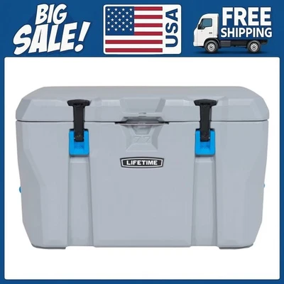 Enfriador de polietileno de alto rendimiento de 77 cuartos de galón de por vida, gris claro (90903) Foto 1 de 4