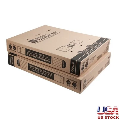 Adjustable Moving Box Foam Corners Protective Bag Fits TVs up to 65 Inch 2 Count - Image 1 of 4