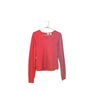 MB Designs Stretch Pullover rot V-Ausschnitt Größe L - Bild 1 von 3
