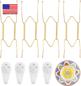 4 Stück Telleraufhänger für die Wand geeignet für 8-10 Zoll kleine Dekoteller, - Bild 1 von 7