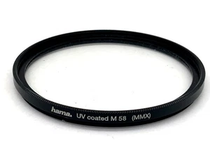 Hama UV Coated M58 ( Mmx ) Filter 58mm Circular Filter Thread - Picture 1 of 1