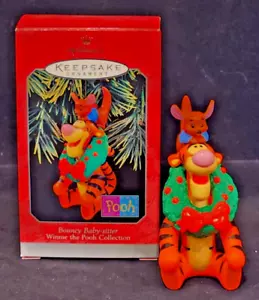 1998 Hallmark Keepsake Ornament Winnie the Puuh "Bouncy Babysitter" -- Neu im Karton - Bild 1 von 2