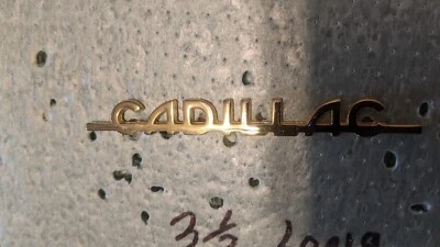 Cadillac 18 quilates placa oro 30s calefactor caja script Foto 1 de 4