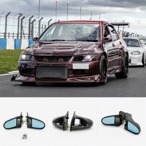 For Mitsubishi EVO 7 8 9 RHD CT9A GND Carbon Fiber Aero Side Rearview Mirrors - Picture 1 of 12