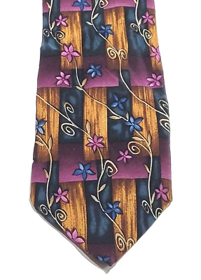 Cocktail Collection Colorful WINE Design All Business Handsome SILK Necktie - Image 1 of 4