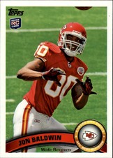 2011 Topps Football Card #242A Jon Baldwin Rookie