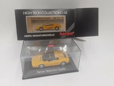 ferrari testarossa spyder jaune herpa 1/43 neuf . - Photo 1/4