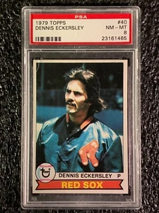 1979 Topps Baseball #40 Dennis Eckersley PSA 8 - Picture 1 of 2