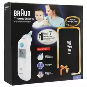 Braun ThermoScan 5 Ear Thermometer With Bonus Storage Case - Picture 1 of 2