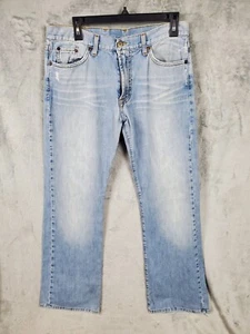 Jeans uomo marca Lucky 30x34 regular bootleg lavaggio leggero streetwear classico - Foto 1 di 15