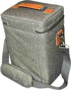 DS Picnic Insulated Wine Tote Bag Wine Bottle Carrier 4 Bottle Capacity Coole... - Bild 1 von 9