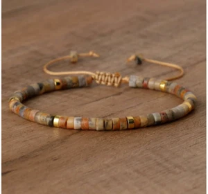 Mode Boho Chakra Heilung Kristall Perlen anpassen Akkord Armband 3010 - Bild 1 von 2