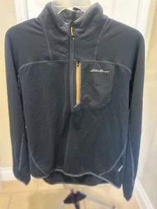 Pullover Eddie Bauer Para Hombres Grande Gris Ruta Alta Rejilla 1/2 Cremallera FreeHeat - Imagen 1 de 5