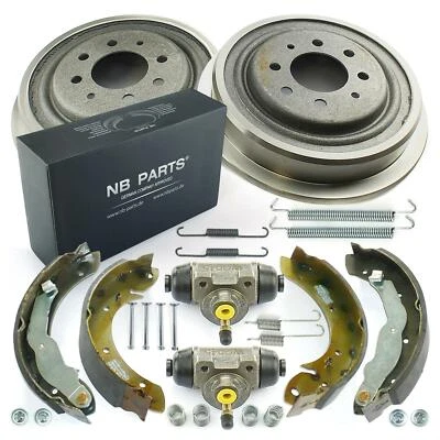 2x tambor de freno zapatas de freno 2x cilindro de rueda trasero para Renault Laguna I Megane I - Imagen 1 de 2