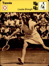 1977-79 Sportscaster Series 68 Multi-Sport Oversize Card #6809 Louise Brough