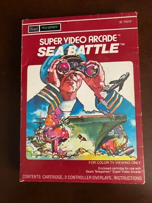 Sears Sea Battle for Intellivision Empty Gatefold Box - Image 1 of 3