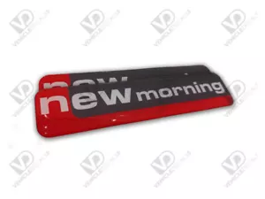 CITROEN COMPATIBLE SAXO VTS NUEVO MAÑANA ROJO GRIS INSIGNIAS PUERTA PAR RESINA ABOVEDADA - Imagen 1 de 1