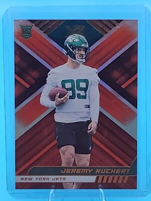 2022 Panini XR - Rookies Orange #151 Jeremy Ruckert JETS /99 (RC) - Image 1 of 2