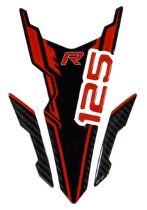 Almohadilla depósito 3D pegatina moto protección pintura rojo compatible para moto Honda CB125R - Imagen 1 de 5